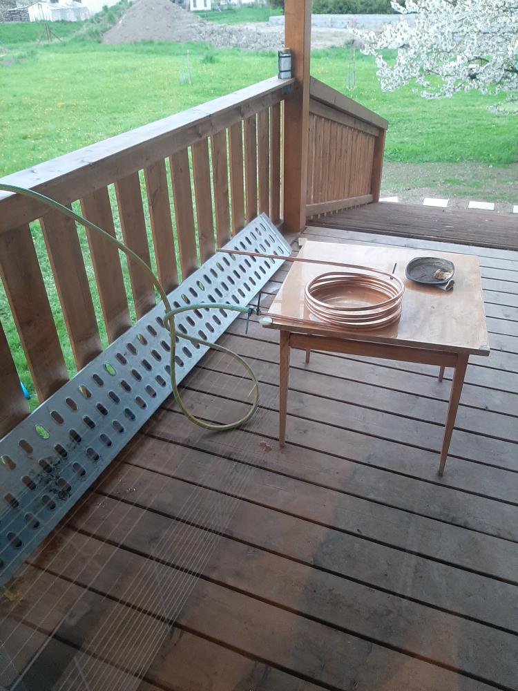 Making copper spiral tube